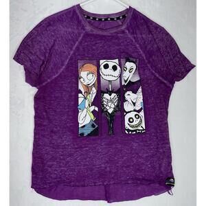 Disney Nightmare Before Christmas Jack Sally Boogie Boys Ladder T Shirt XS Tim B